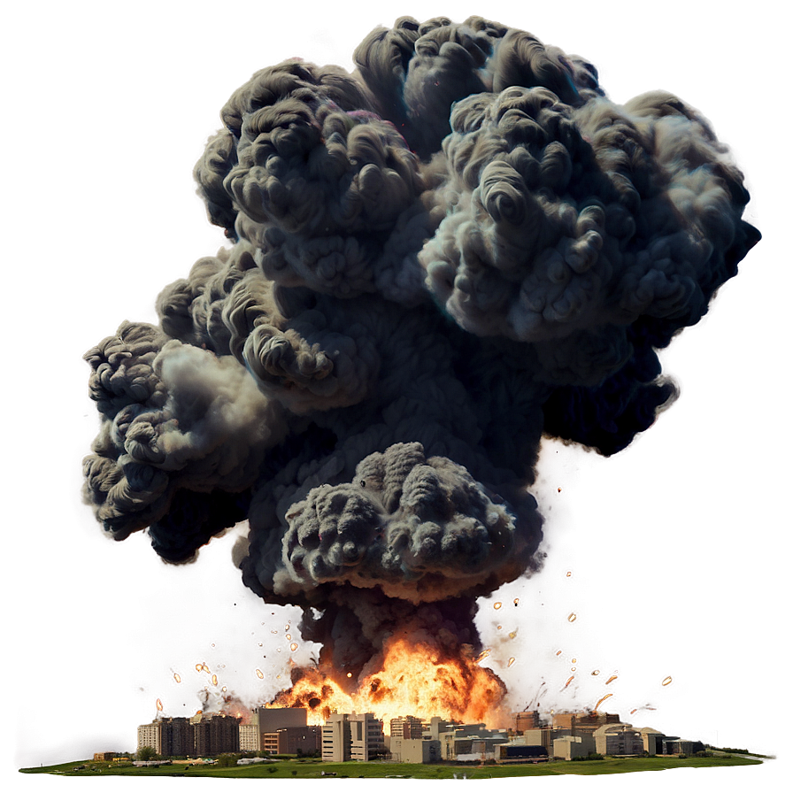 Massive Explosion Scene Png 04302024 PNG image