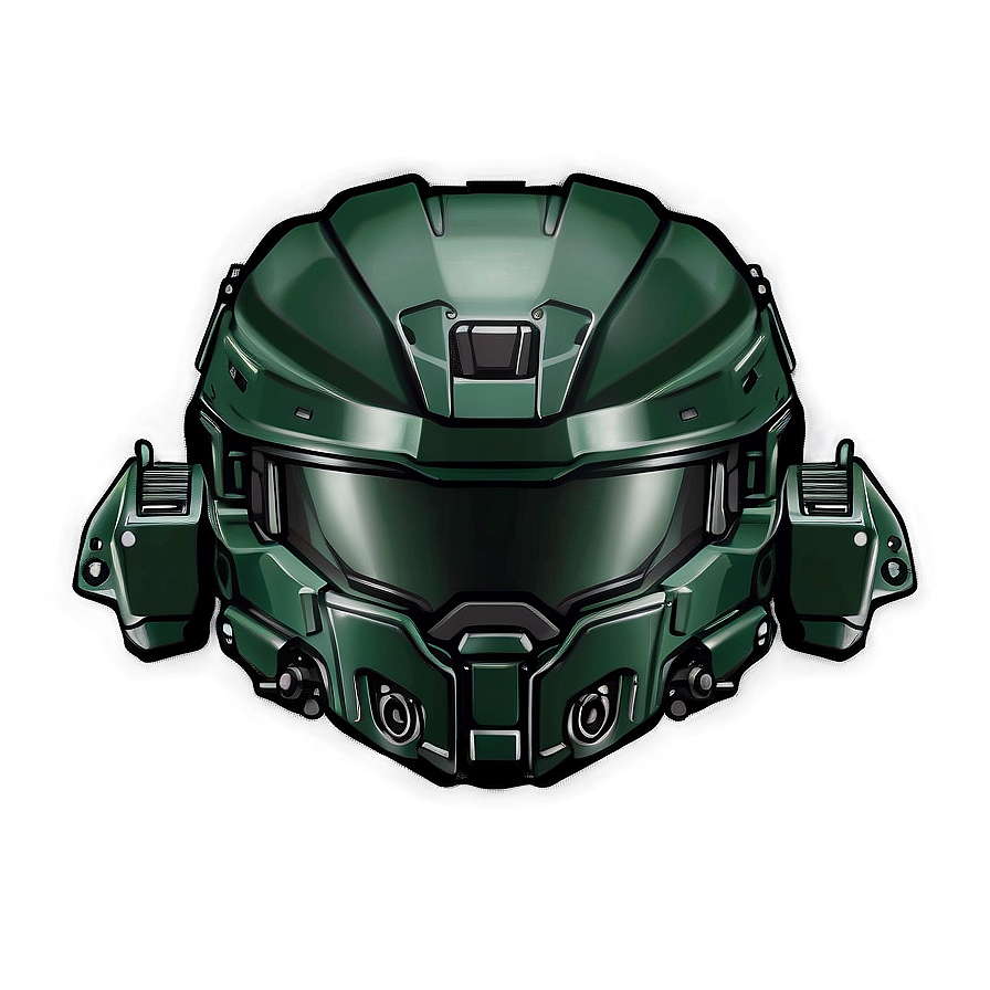 Master Chief Helmet Back View Png 06132024 PNG image