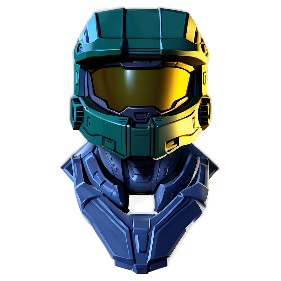 Master Chief Helmet Blueprint Png 06132024 PNG image