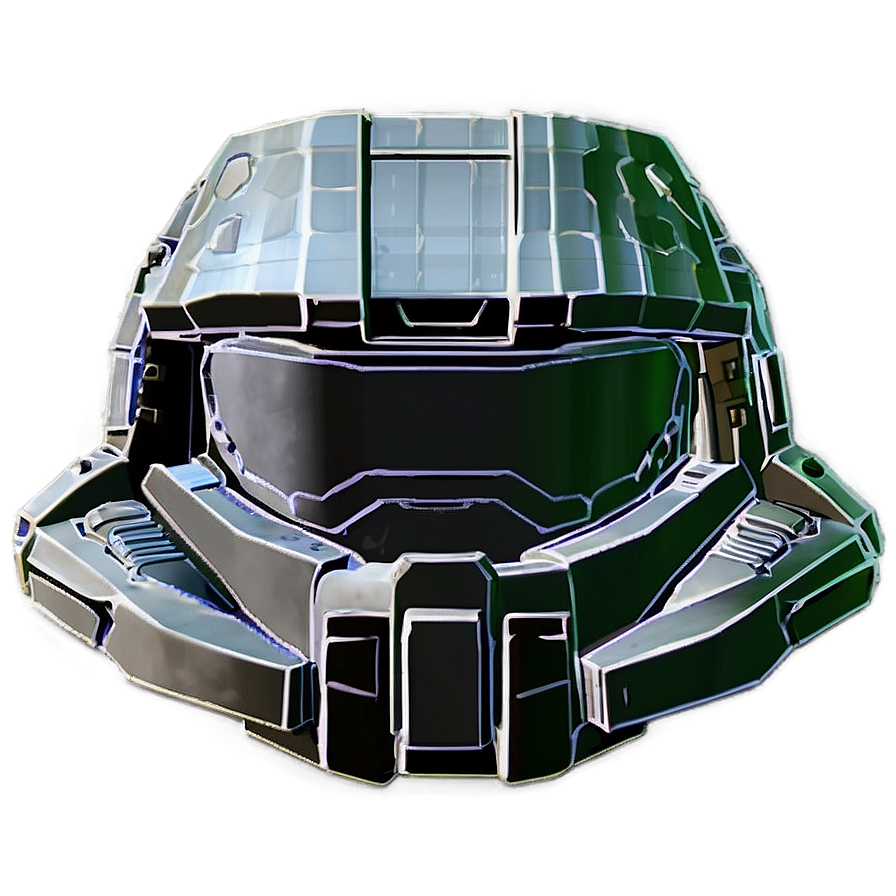 Master Chief Helmet Blueprint Png Cqy60 PNG image