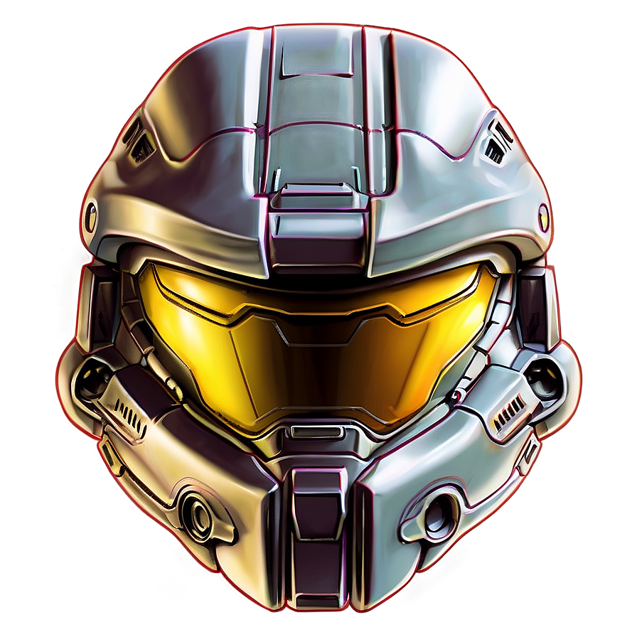 Master Chief Helmet Drawing Png 06132024 PNG image