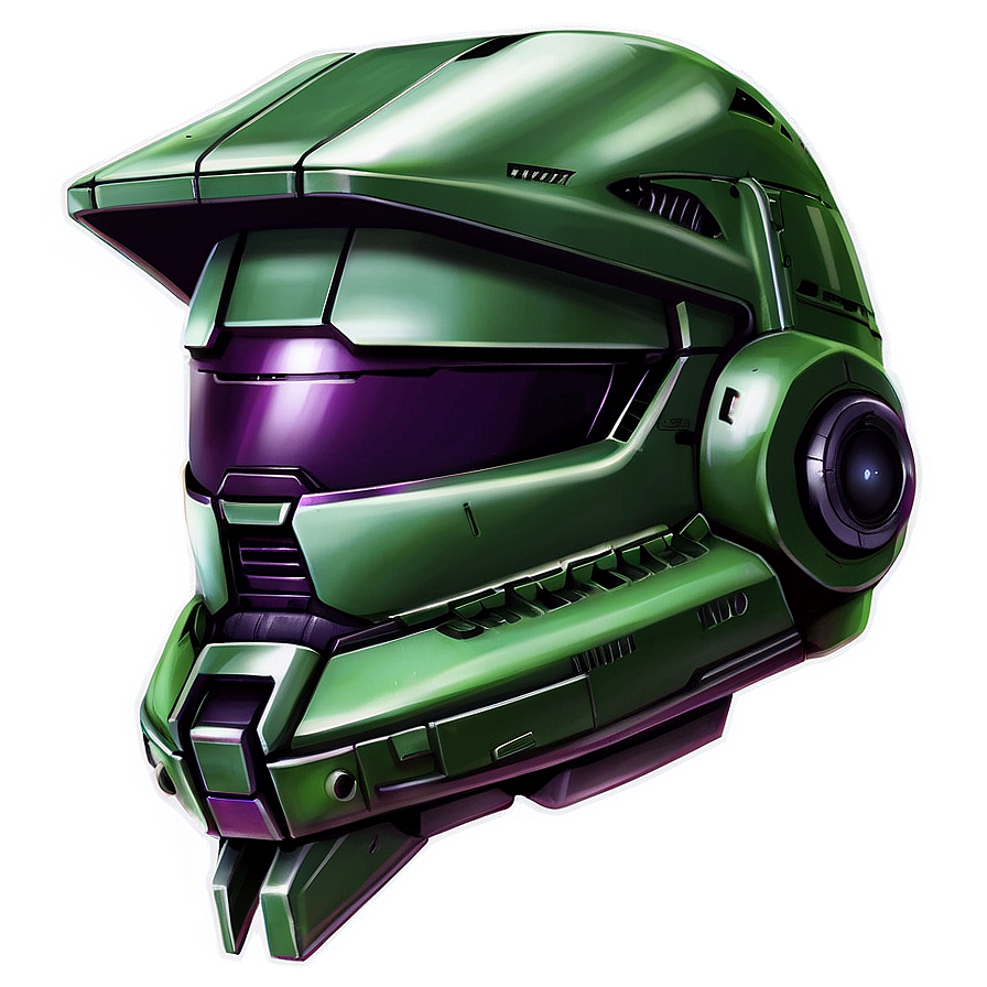 Master Chief Helmet Fan Art Png 06132024 PNG image