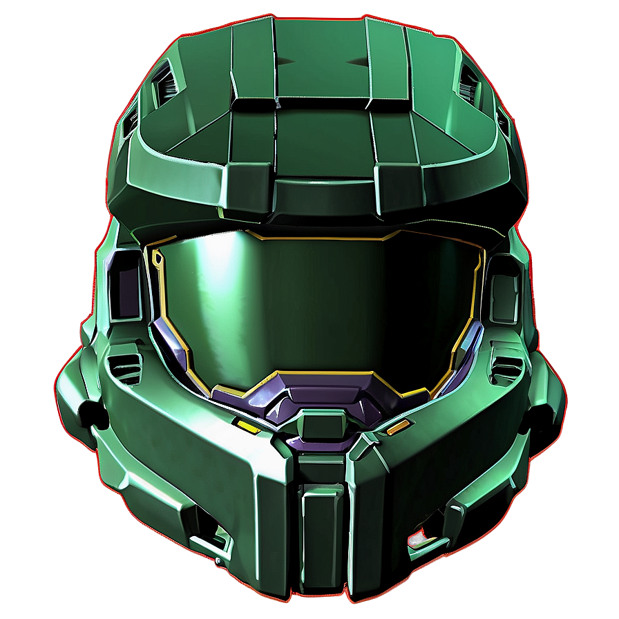 Master Chief Helmet High Detail Png Xrr PNG image