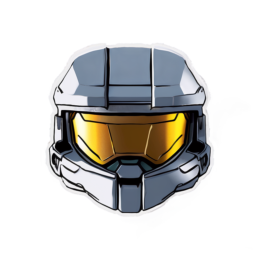 Master Chief Helmet Outline Png Rfb85 PNG image