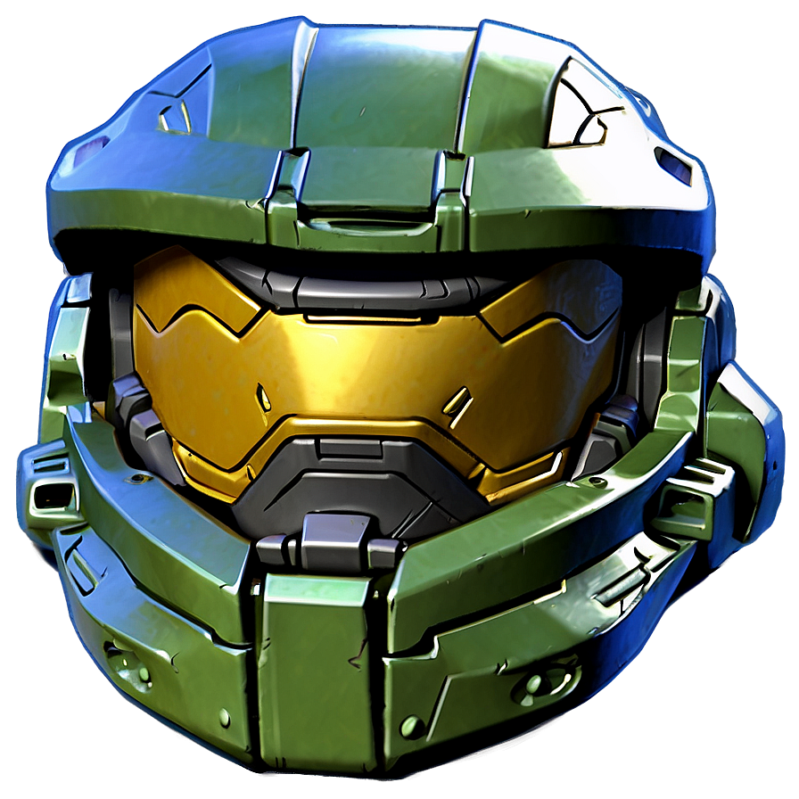 Master Chief Helmet Stylized Png Dgd PNG image