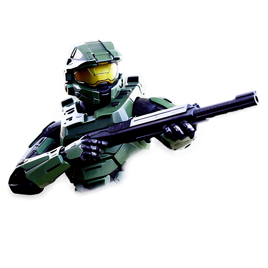 Master Chief In Battle Halo Png Uxl PNG image