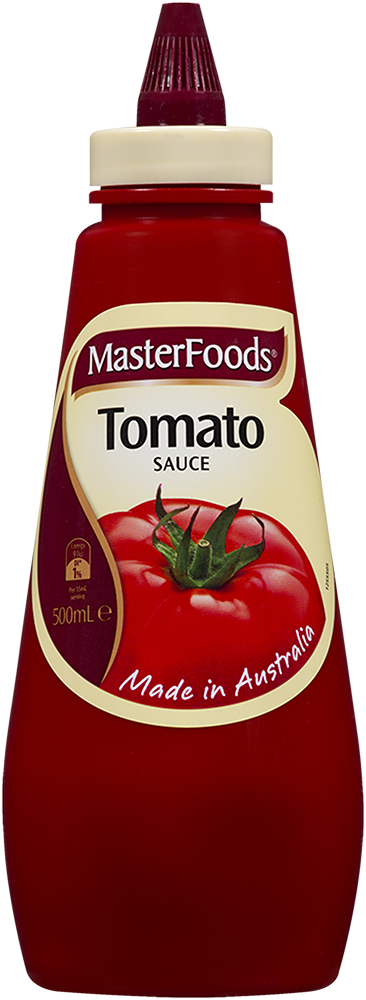 Master Foods Australian Tomato Sauce Bottle PNG image
