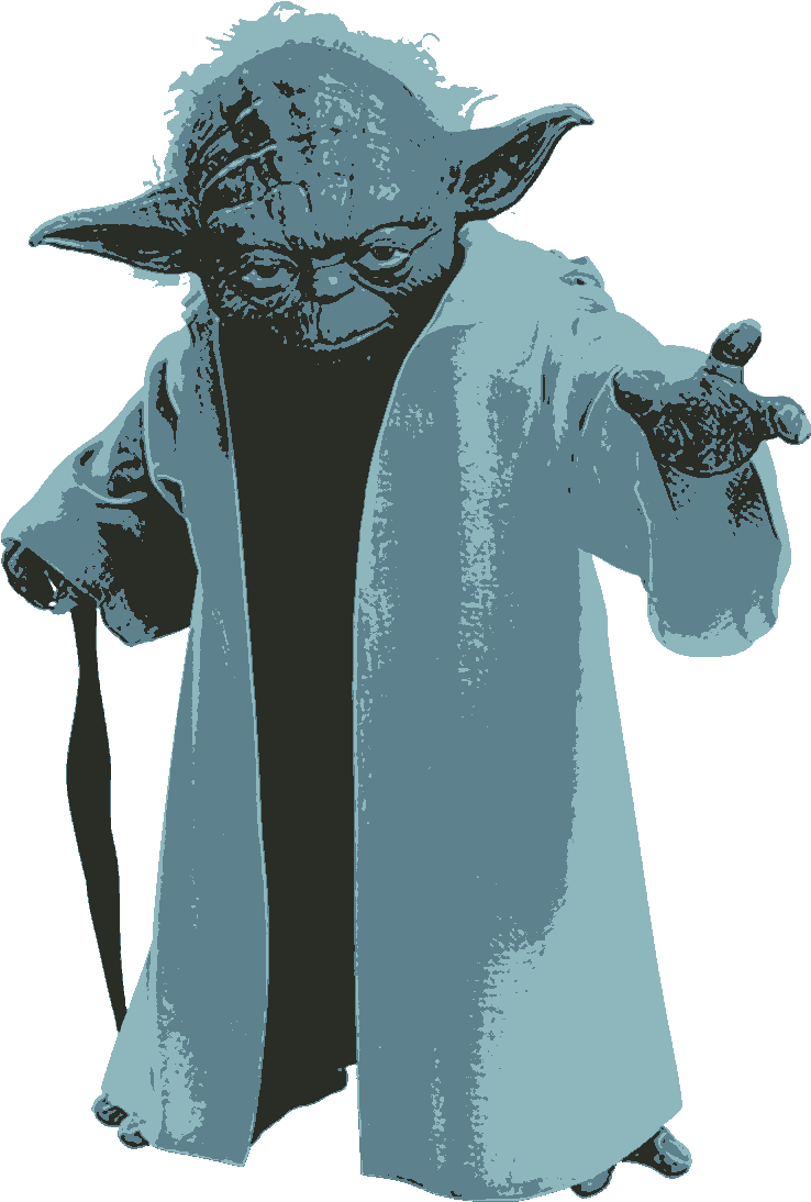 Master Yoda Stylized Portrait PNG image