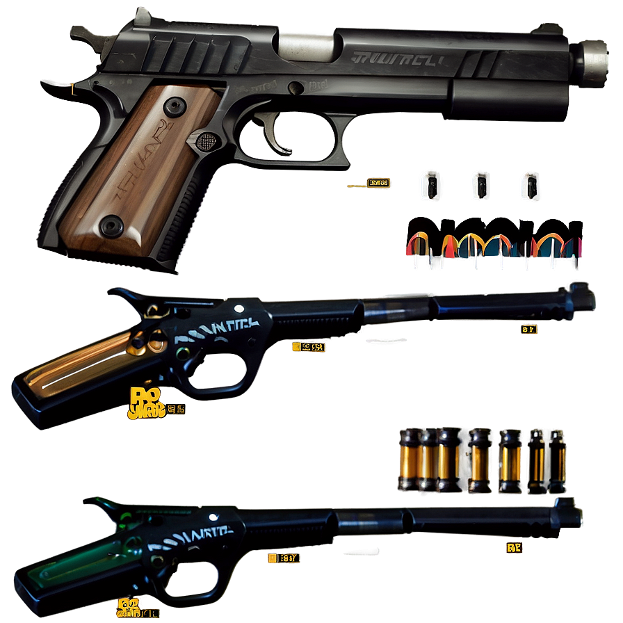 Match Pistol Png 45 PNG image