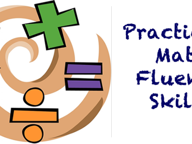 Math Fluency Skills Graphic PNG image