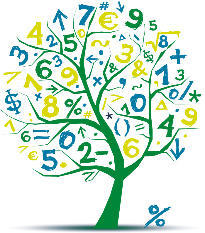 Mathematical Tree Concept Art PNG image