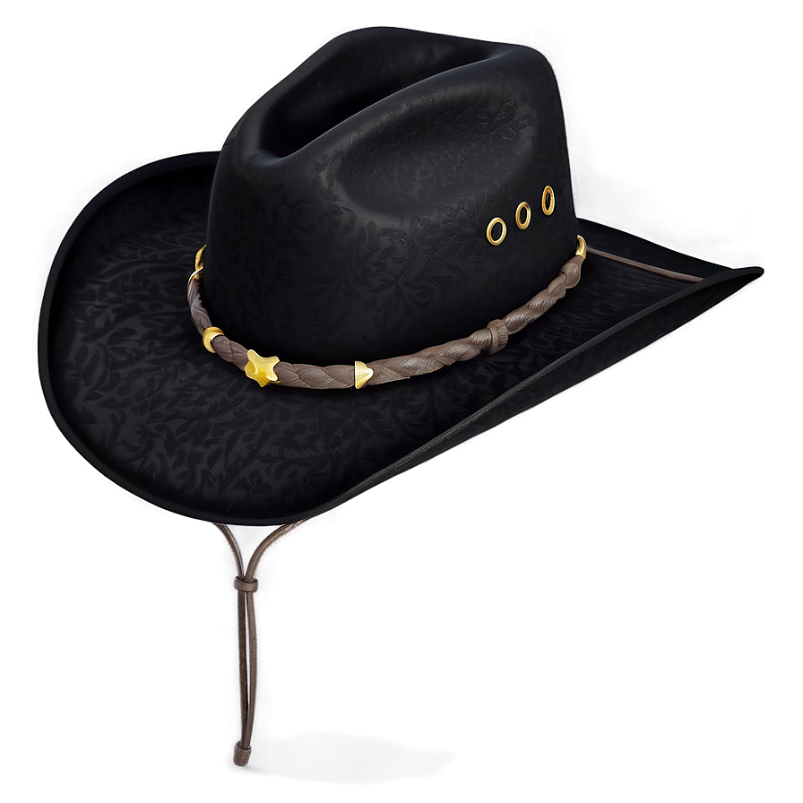 Matte Black Cowboy Hat Png Kqi PNG image