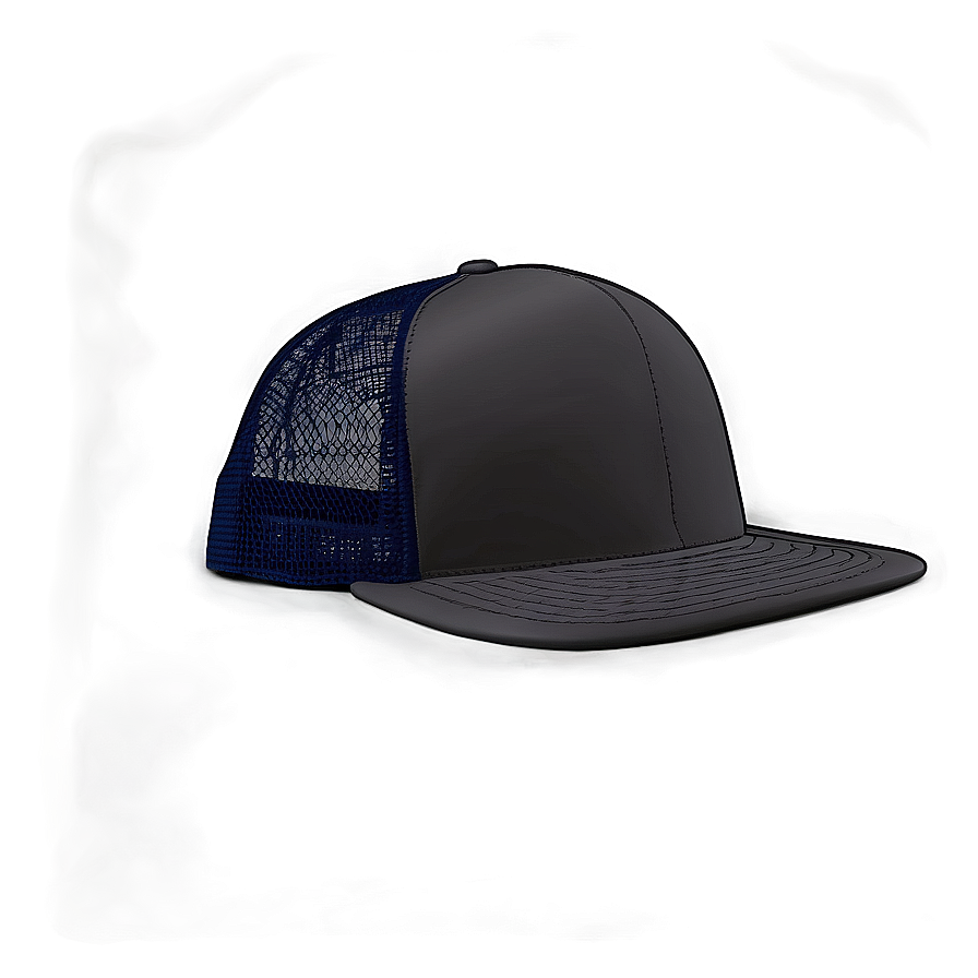 Matte Black Trucker Hat Design Png 53 PNG image