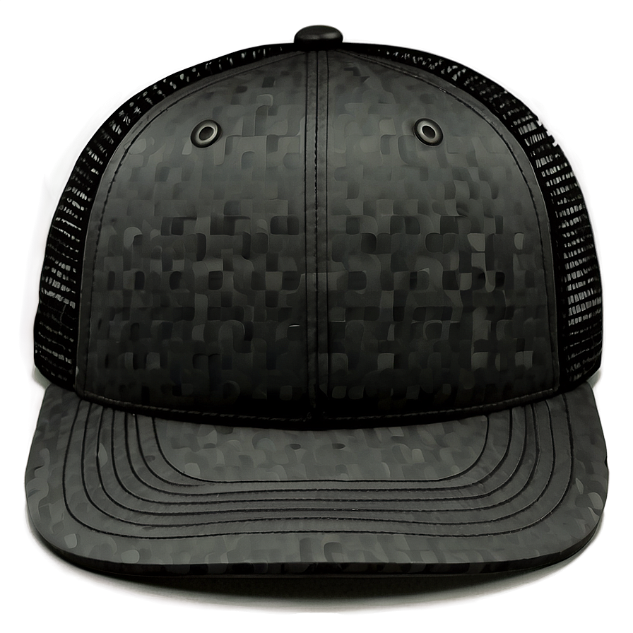 Matte Black Trucker Hat Design Png Whv21 PNG image