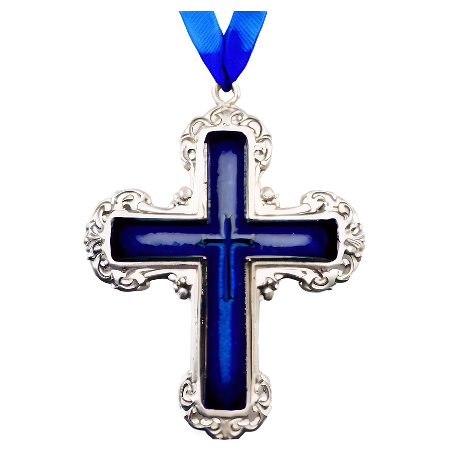 Matte Blue Cross Png Seo30 PNG image