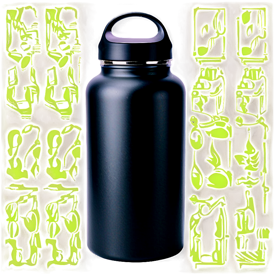 Matte Finish Reusable Water Bottle Png Ais PNG image