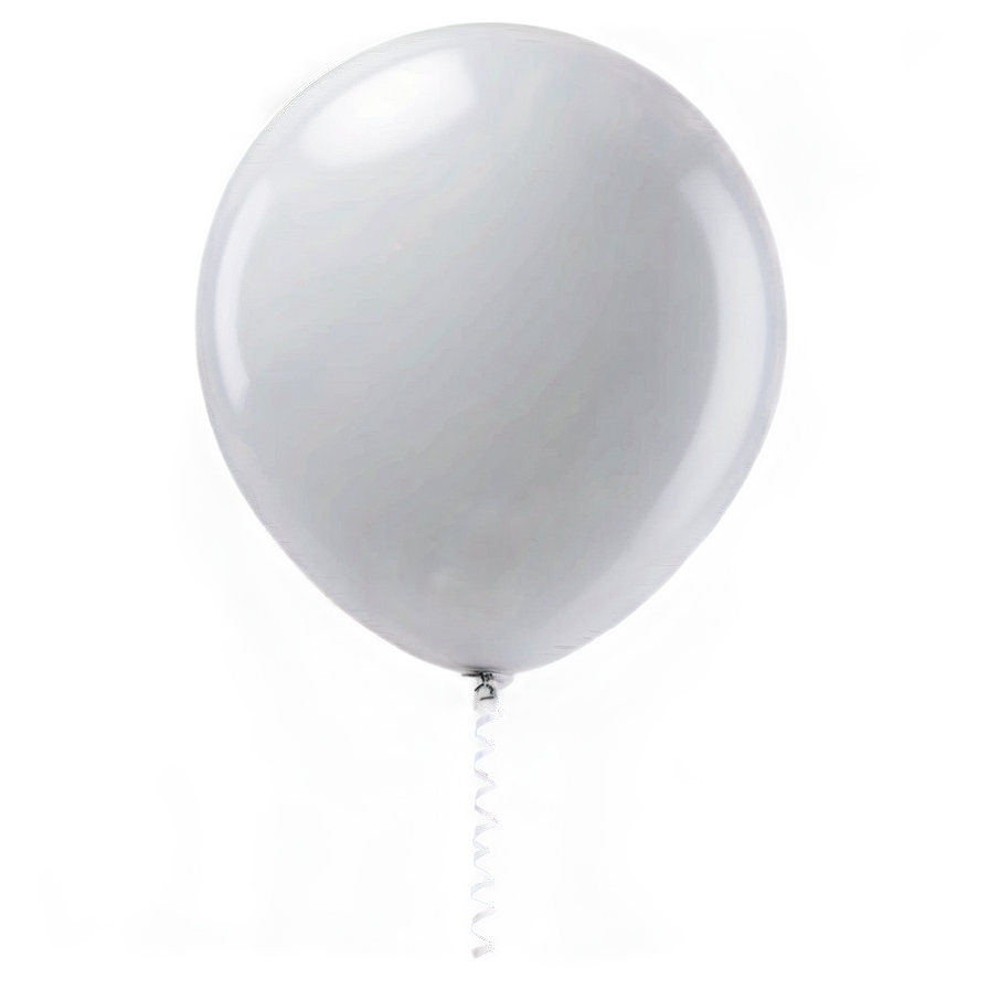 Matte White Balloon Png 11 PNG image