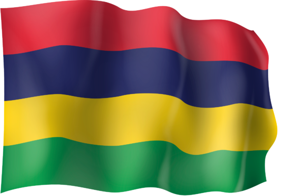 Mauritius Flag Waving PNG image