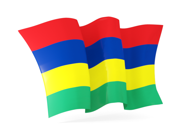 Mauritius Flag Waving PNG image