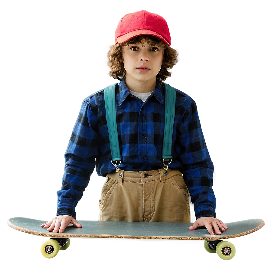 Max Skateboarding Stranger Things Png Qtx PNG image