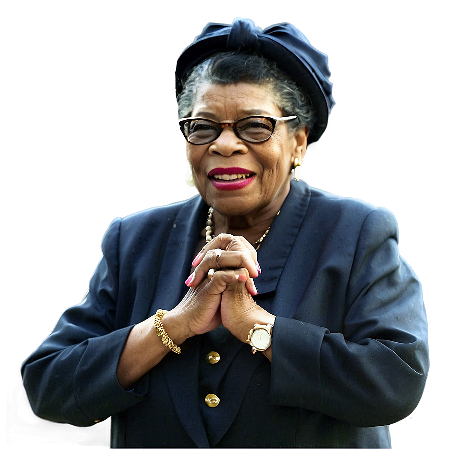 Maya Angelou Inspirational Leader Png 42 PNG image