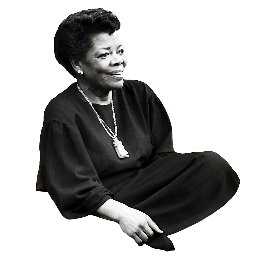 Maya Angelou Love For Literature Png Nda40 PNG image