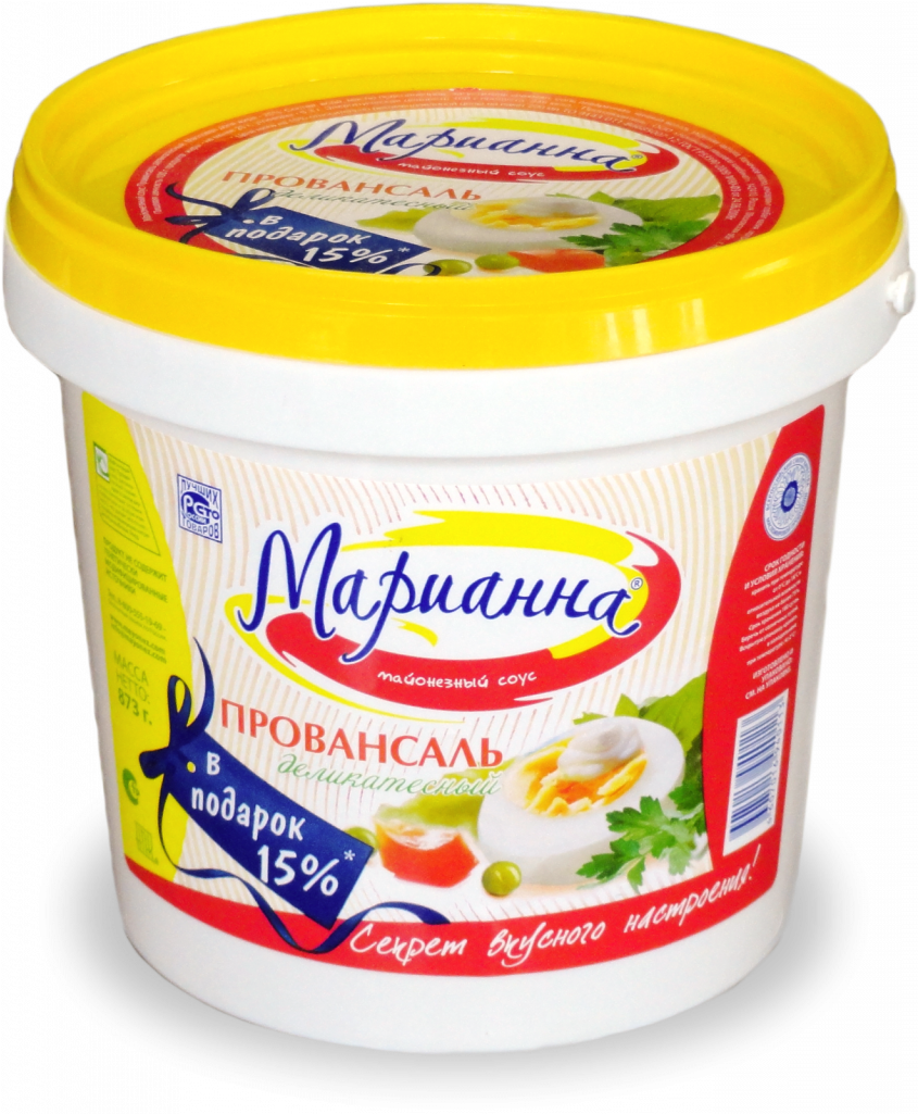 Mayonnaise Tub Provansal Flavor PNG image