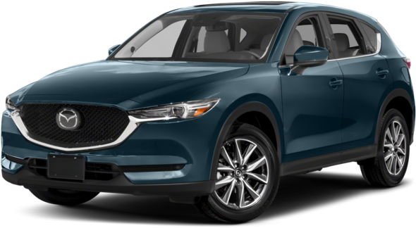 Mazda C X5 Blue Side View PNG image