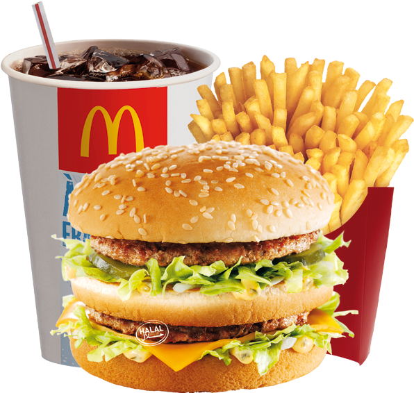 Mc Donalds Big Mac Meal PNG image