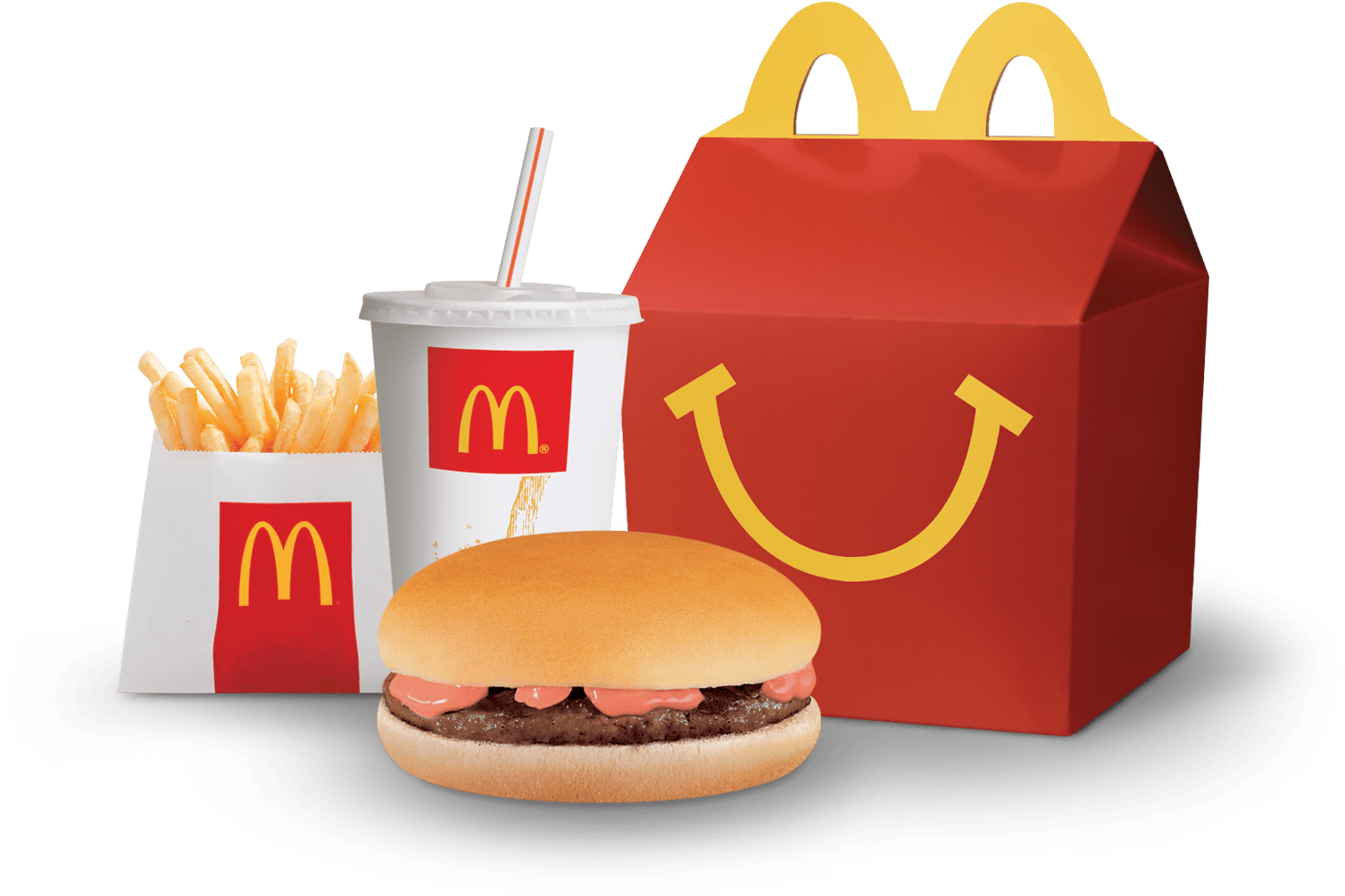 Mc Donalds Happy Meal Set PNG image