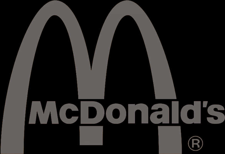 Mc Donalds Logo Black Background PNG image