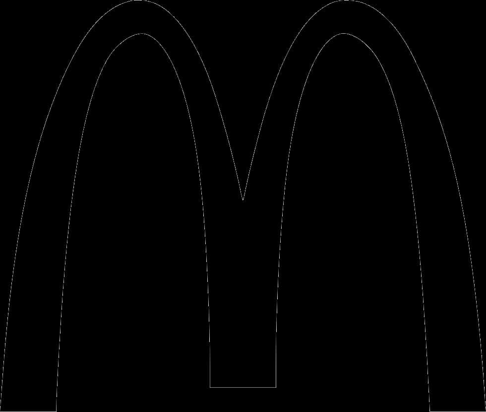 Mc Donalds Logo Outline PNG image