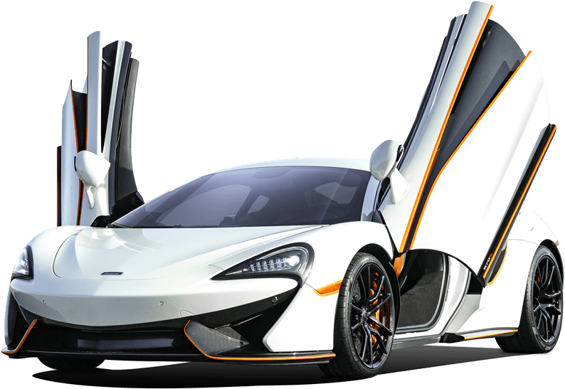 Mc Laren Supercar With Doors Open PNG image