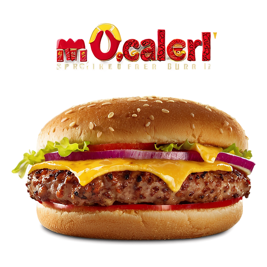 Mcdonalds Spicy Premier Burger Png Prf68 PNG image