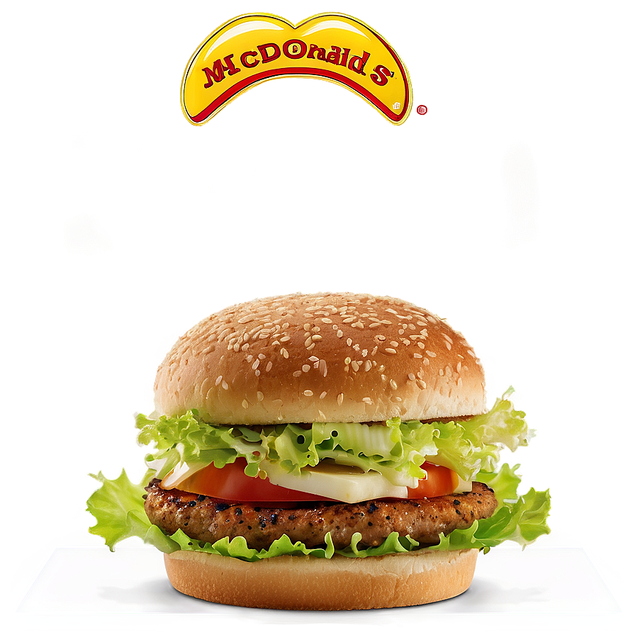 Mcdonalds Veggie Deluxe Burger Png 06272024 PNG image