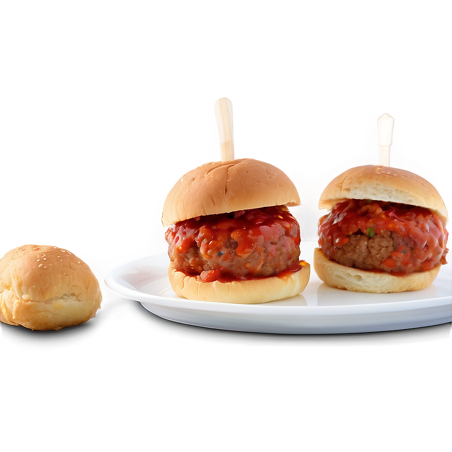 Meatball Slider Sandwiches PNG image