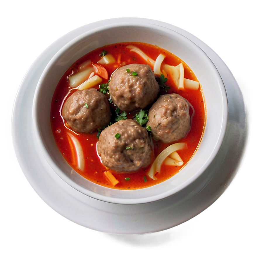 Meatball Soup Comfort Png 06242024 PNG image