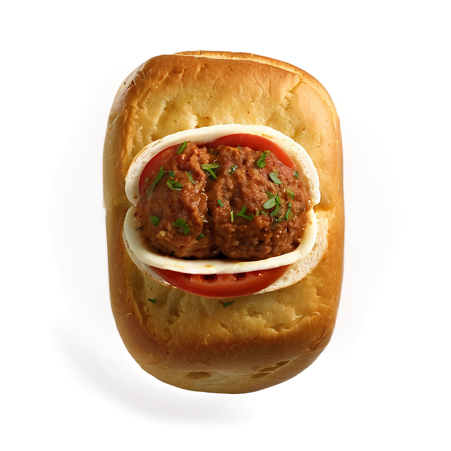 Meatball Sub Sandwich PNG image