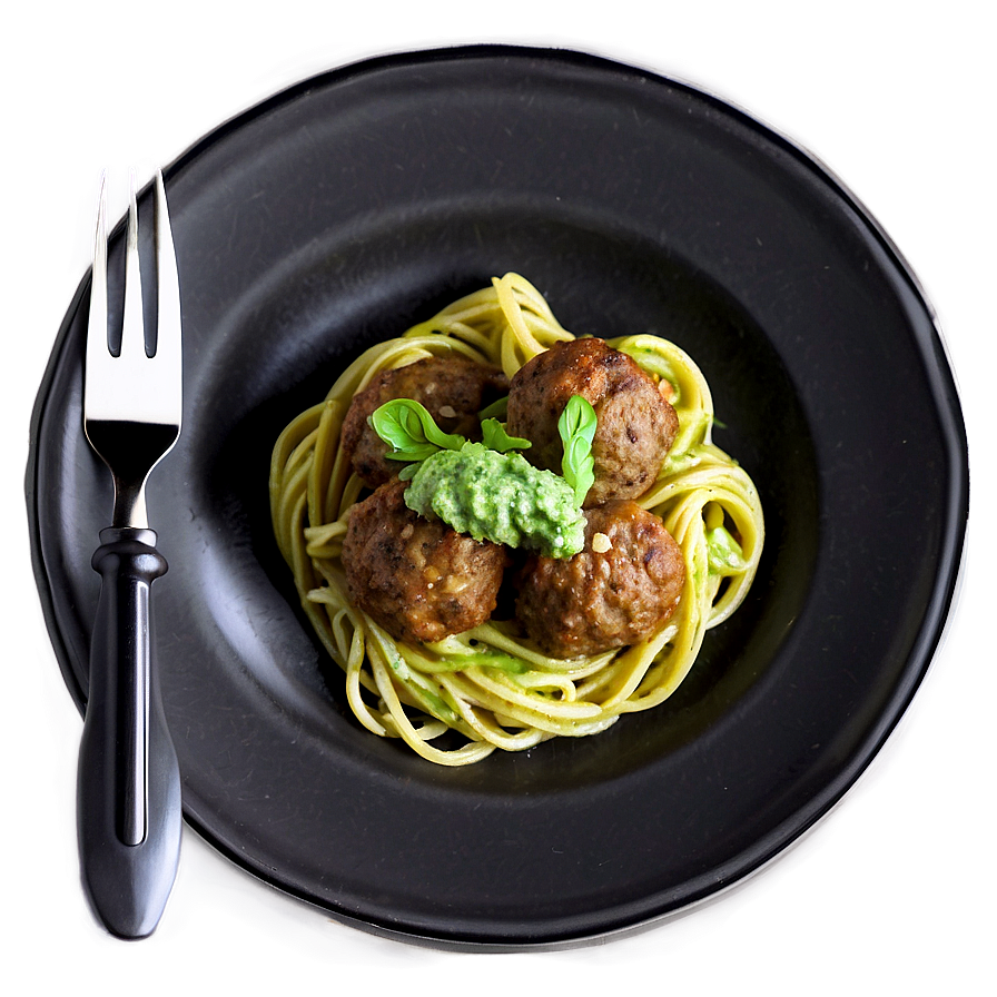 Meatball With Pesto Pasta Png 06242024 PNG image