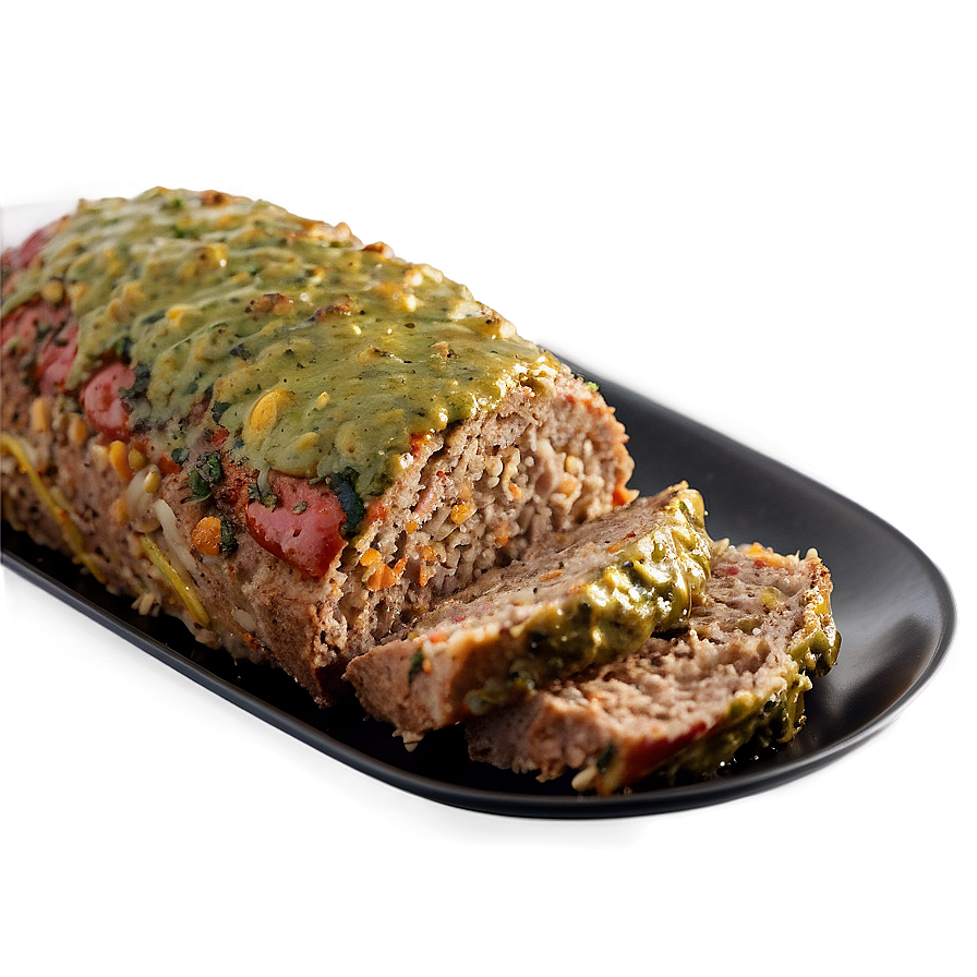 Meatloaf With Pesto Twist Png Vso PNG image