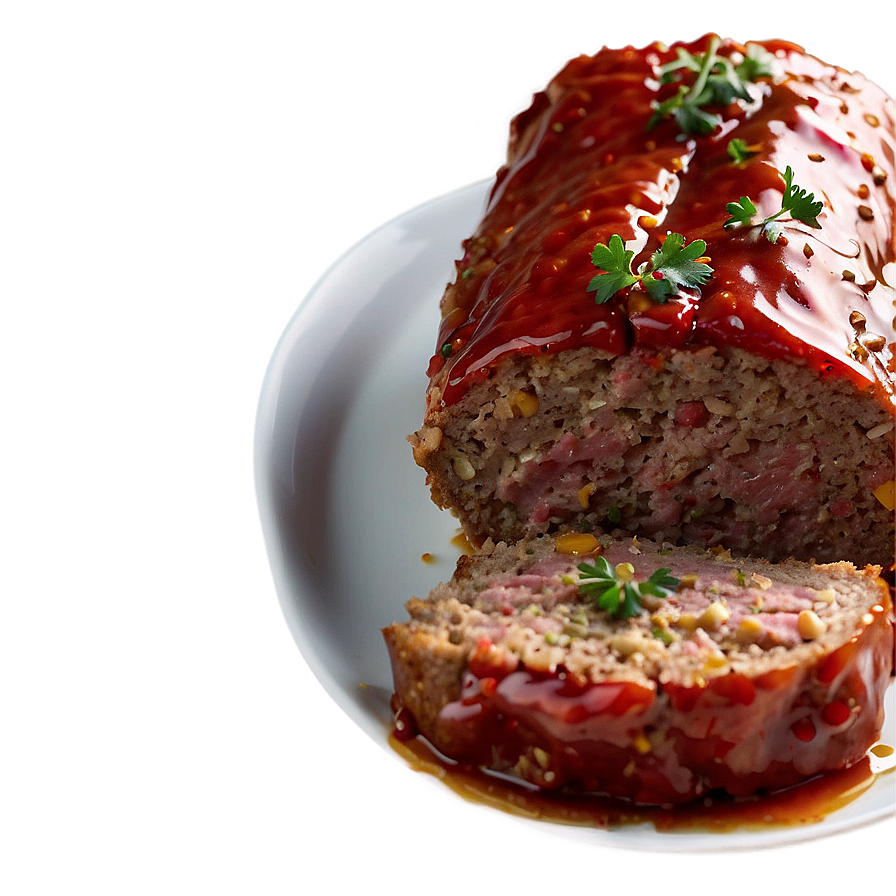 Meatloaf With Spicy Glaze Png Glo PNG image