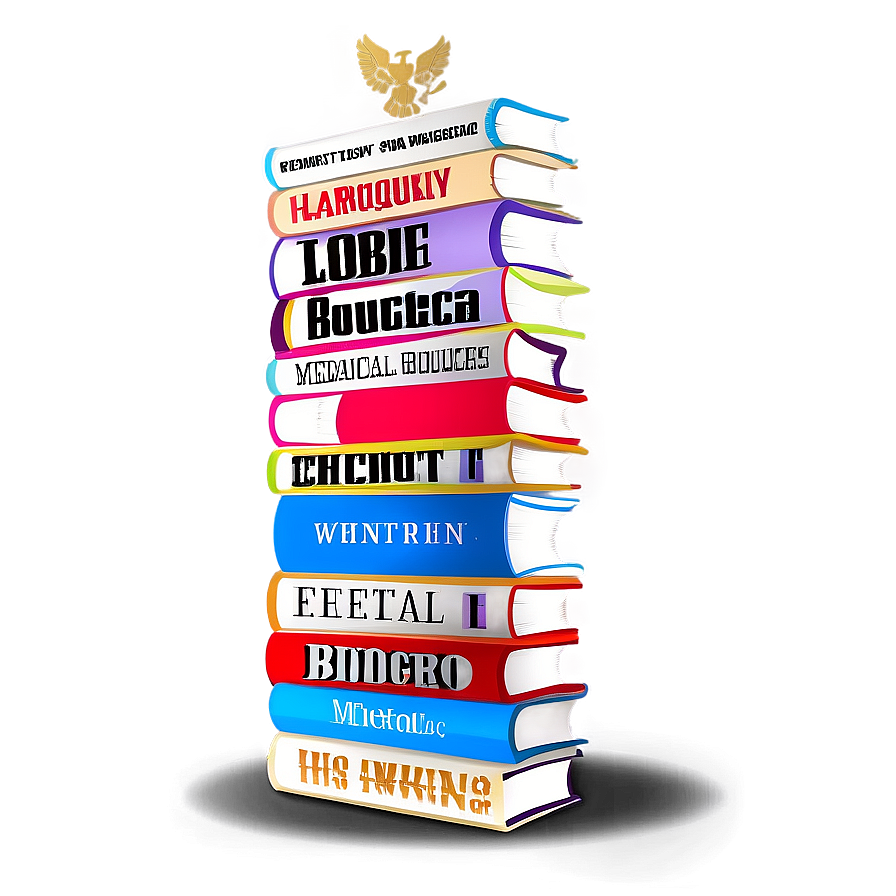 Medical Books Stack Png Ywl PNG image