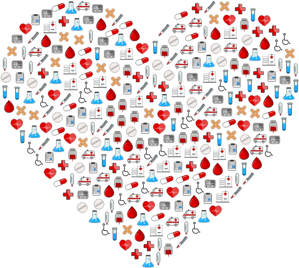 Medical Icons Heart Shape PNG image
