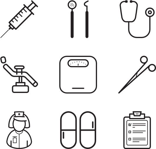 Medical Icons Set Vector PNG image