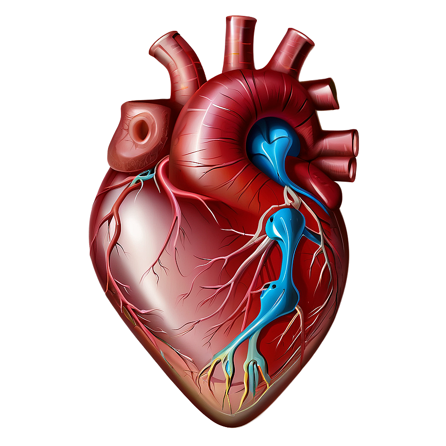 Medical Illustration Anatomical Heart Png Hxc22 PNG image