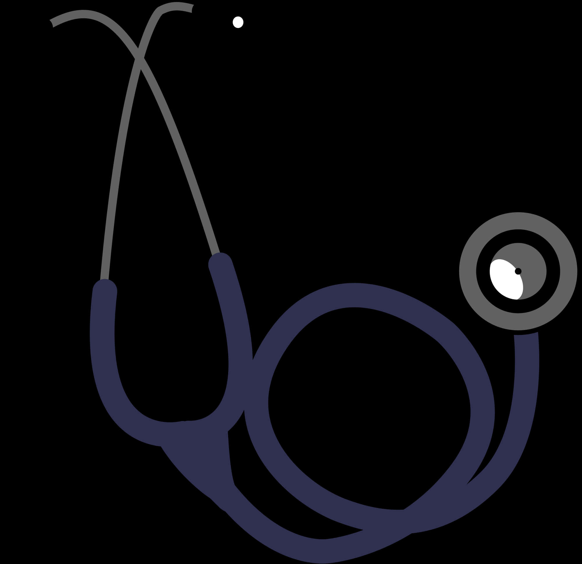 Medical Stethoscope Vector Illustration PNG image