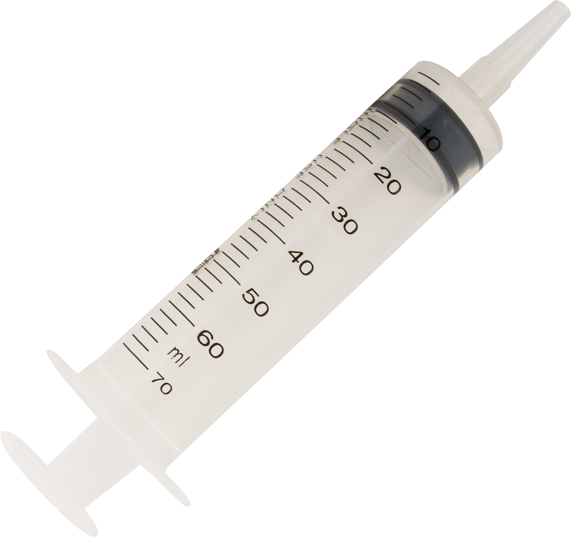 Medical Syringe Isolatedon Blue Background PNG image