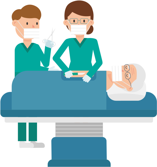 Medical Team Performing Surgery PNG image