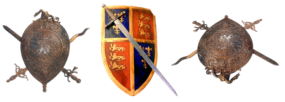 Medieval Armorand Sword Display PNG image