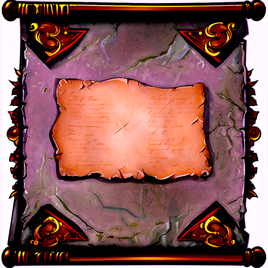 Medieval Battle Scroll Png Hun PNG image